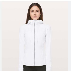 Lululemon, hooded define jacket nulu, size 8, white, like new